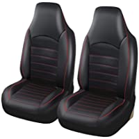 Lykaci Fundas de cuero delanteras for el asiento del automóvil de la PU Accesorios for el interior de la furgoneta for…